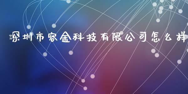 深圳市容金科技有限公司怎么样_https://m.15771688.com_道指实时行情_第1张