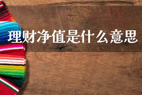 理财净值是什么意思_https://m.15771688.com_美国道指_第1张