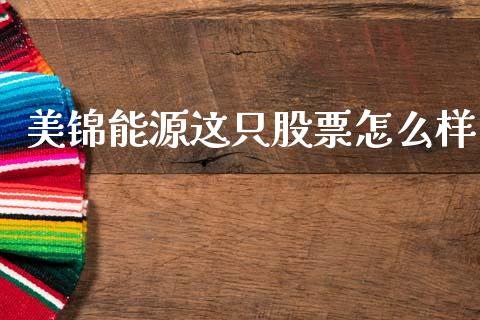 美锦能源这只股票怎么样_https://m.15771688.com_美国道指_第1张