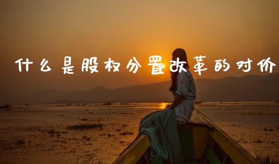 什么是股权分置改革的对价_https://m.15771688.com_期货手续费_第1张