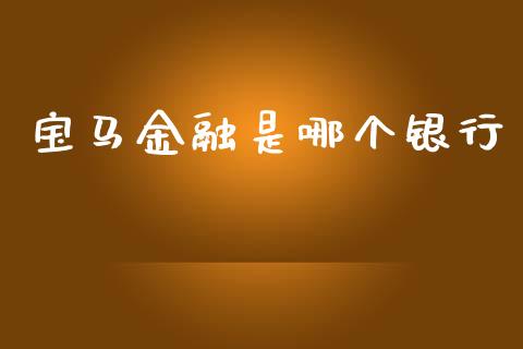 宝马金融是哪个银行_https://m.15771688.com_期货开户_第1张