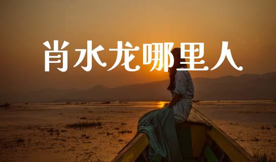 肖水龙哪里人_https://m.15771688.com_美国道指_第1张