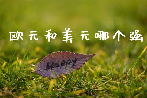 欧元和美元哪个强_https://m.15771688.com_期货手续费_第1张
