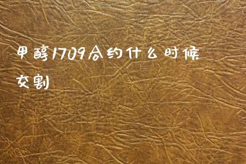 甲醇1709合约什么时候交割_https://m.15771688.com_美国道指_第1张