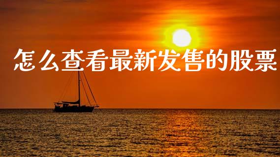 怎么查看最新发售的股票_https://m.15771688.com_道指实时行情_第1张