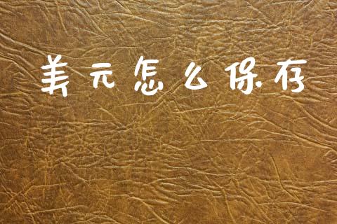 美元怎么保存_https://m.15771688.com_道指实时行情_第1张