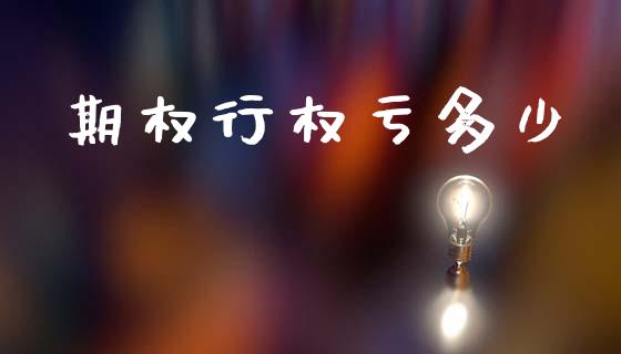 期权行权亏多少_https://m.15771688.com_期货手续费_第1张