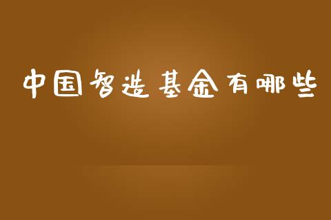 中国智造基金有哪些_https://m.15771688.com_美国道指_第1张