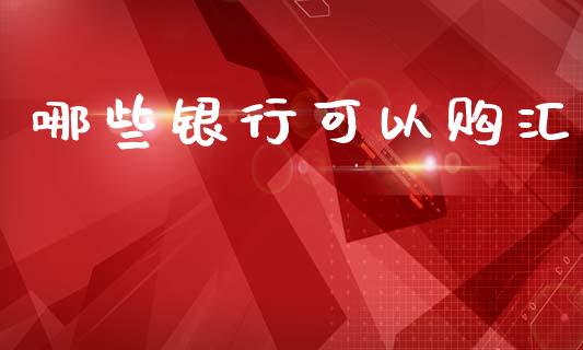 哪些银行可以购汇_https://m.15771688.com_期货开户_第1张