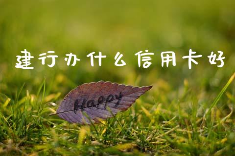 建行办什么信用卡好_https://m.15771688.com_期货手续费_第1张