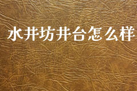 水井坊井台怎么样_https://m.15771688.com_期货开户_第1张