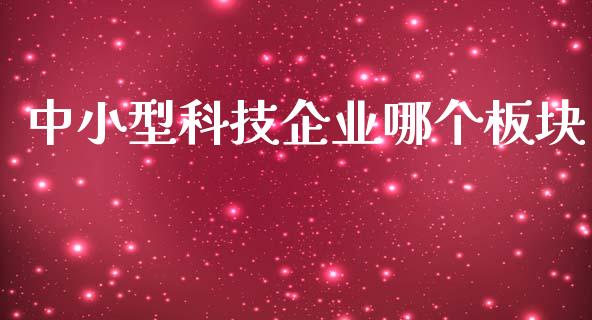 中小型科技企业哪个板块_https://m.15771688.com_期货开户_第1张