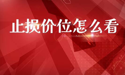 止损价位怎么看_https://m.15771688.com_道指实时行情_第1张