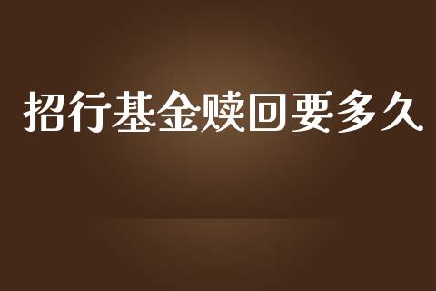 招行基金赎回要多久_https://m.15771688.com_道指实时行情_第1张