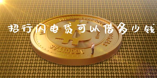 招行闪电贷可以借多少钱_https://m.15771688.com_美国道指_第1张