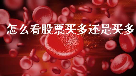 怎么看股票买多还是买多_https://m.15771688.com_美国道指_第1张