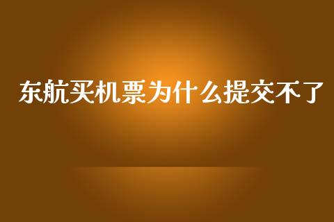东航买机票为什么提交不了_https://m.15771688.com_期货手续费_第1张