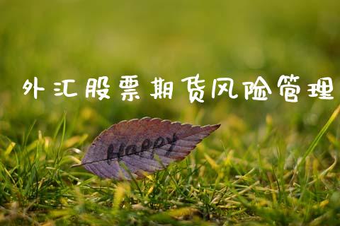 外汇股票期货风险管理_https://m.15771688.com_道指实时行情_第1张