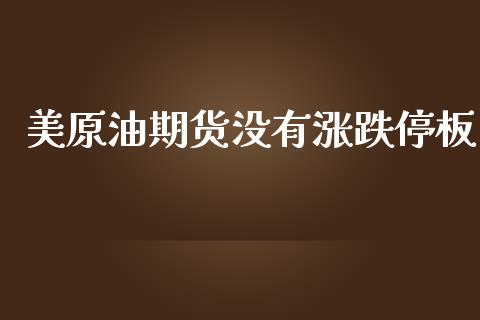 美原油期货没有涨跌停板_https://m.15771688.com_道指实时行情_第1张