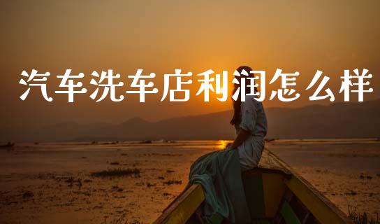 汽车洗车店利润怎么样_https://m.15771688.com_期货开户_第1张