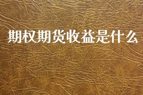 期权期货收益是什么_https://m.15771688.com_期货开户_第1张