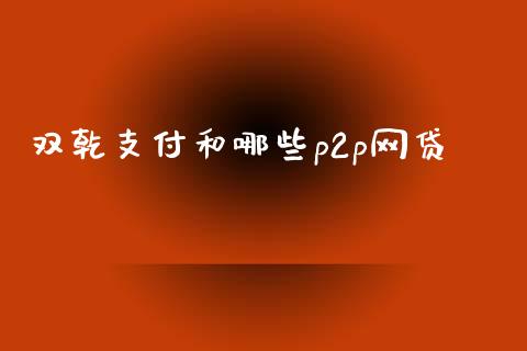 双乾支付和哪些p2p网贷_https://m.15771688.com_美国道指_第1张