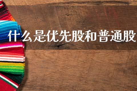 什么是优先股和普通股_https://m.15771688.com_期货手续费_第1张