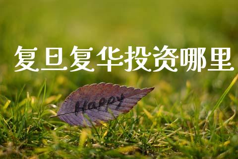 复旦复华投资哪里_https://m.15771688.com_道指实时行情_第1张