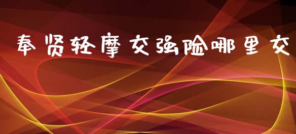 奉贤轻摩交强险哪里交_https://m.15771688.com_美国道指_第1张