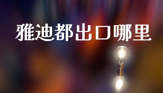 雅迪都出口哪里_https://m.15771688.com_道指实时行情_第1张