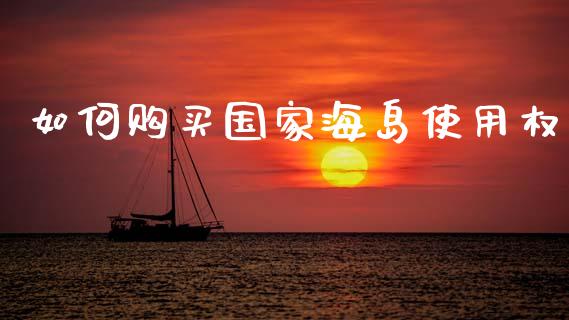 如何购买国家海岛使用权_https://m.15771688.com_美国道指_第1张