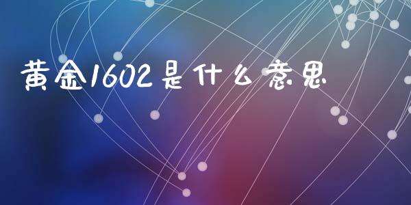 黄金1602是什么意思_https://m.15771688.com_期货手续费_第1张