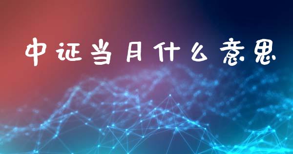 中证当月什么意思_https://m.15771688.com_道指实时行情_第1张
