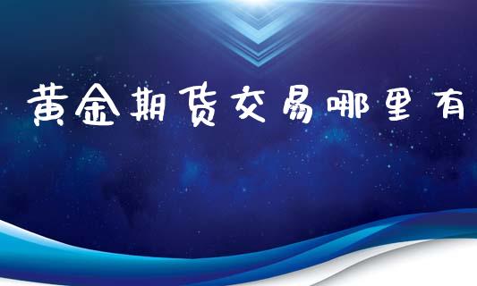 黄金期货交易哪里有_https://m.15771688.com_期货开户_第1张