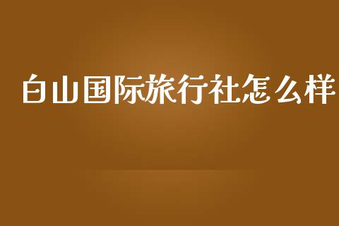 白山国际旅行社怎么样_https://m.15771688.com_道指实时行情_第1张