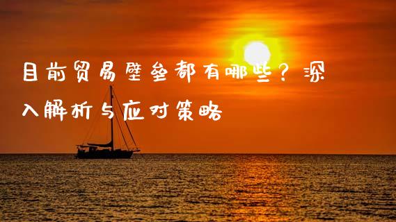 目前贸易壁垒都有哪些?深入解析与应对策略_美国道指_第1张_期货开户_期货手续费_道指实时行情_美国道指 目前贸易壁垒都有哪些?深入解析与应对策略_https://m.15771688.com_美国道指_第1张