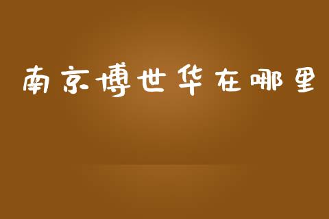 南京博世华在哪里_https://m.15771688.com_期货开户_第1张