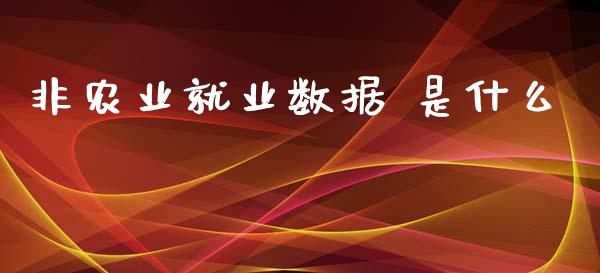 非农业就业数据 是什么_https://m.15771688.com_期货手续费_第1张