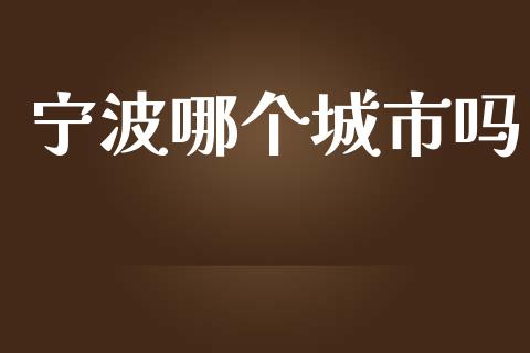宁波哪个城市吗_https://m.15771688.com_道指实时行情_第1张