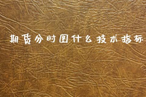 期货分时图什么技术指标_https://m.15771688.com_期货手续费_第1张