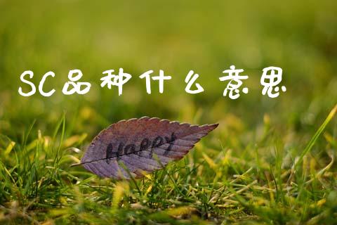 SC品种什么意思_https://m.15771688.com_道指实时行情_第1张