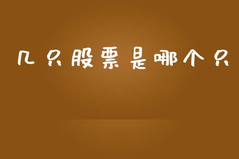 几只股票是哪个只_https://m.15771688.com_美国道指_第1张