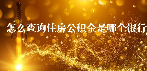 怎么查询住房公积金是哪个银行_https://m.15771688.com_期货手续费_第1张