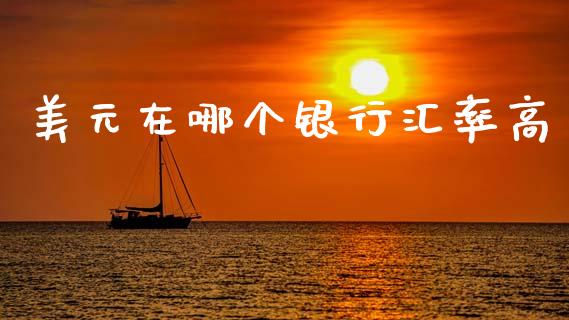 美元在哪个银行汇率高_https://m.15771688.com_期货手续费_第1张