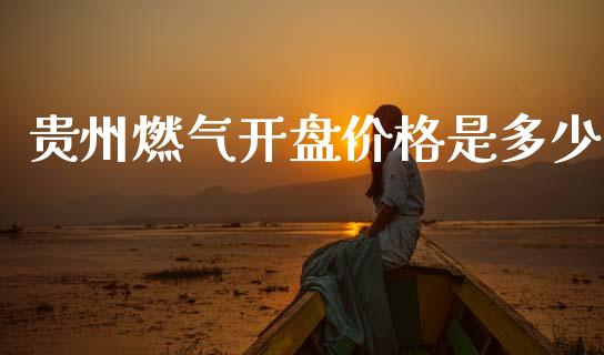 贵州燃气开盘价格是多少_https://m.15771688.com_期货手续费_第1张