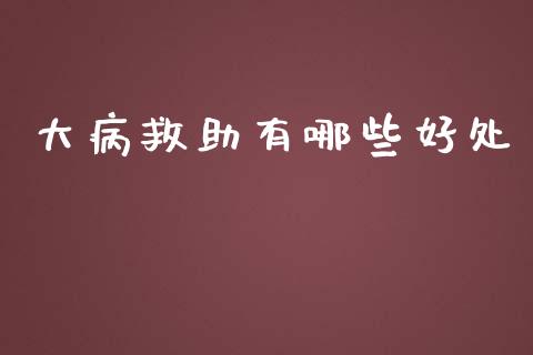 大病救助有哪些好处_https://m.15771688.com_美国道指_第1张