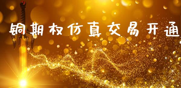 铜期权仿真交易开通_https://m.15771688.com_美国道指_第1张