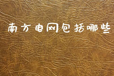 南方电网包括哪些_https://m.15771688.com_期货开户_第1张