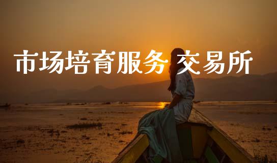 市场培育服务 交易所_https://m.15771688.com_期货手续费_第1张