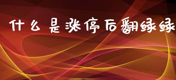 什么是涨停后翻绿绿_https://m.15771688.com_期货开户_第1张